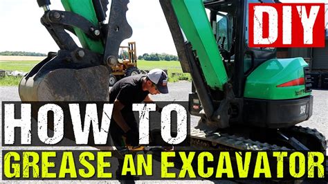 how to grease a mini excavator|how to grease a bobcat.